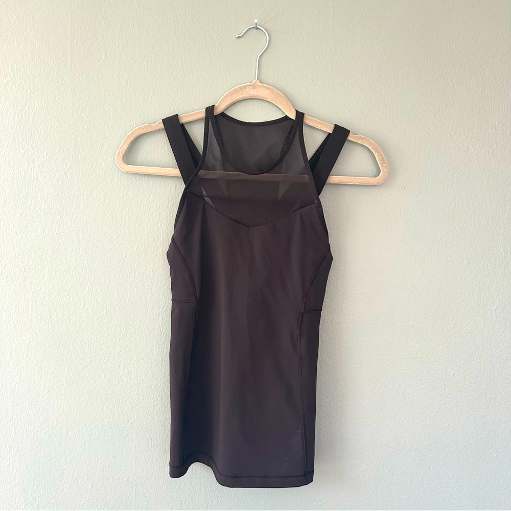 Lululemon Black Racerback Tank with Mesh details